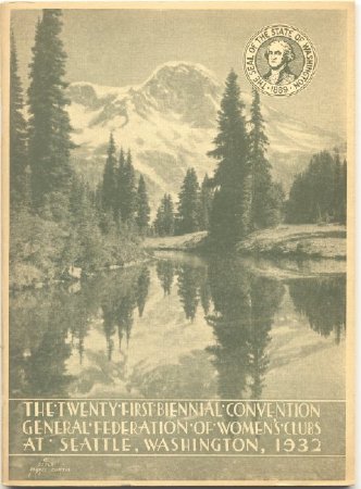 Cover, Twenty-First Biennial Convention, Seattle, Wash., 1932