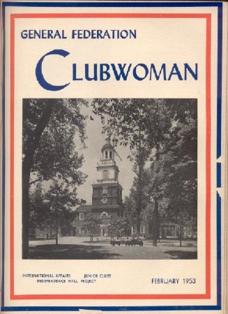 Cover, General Federation Clubwoman, February 1953