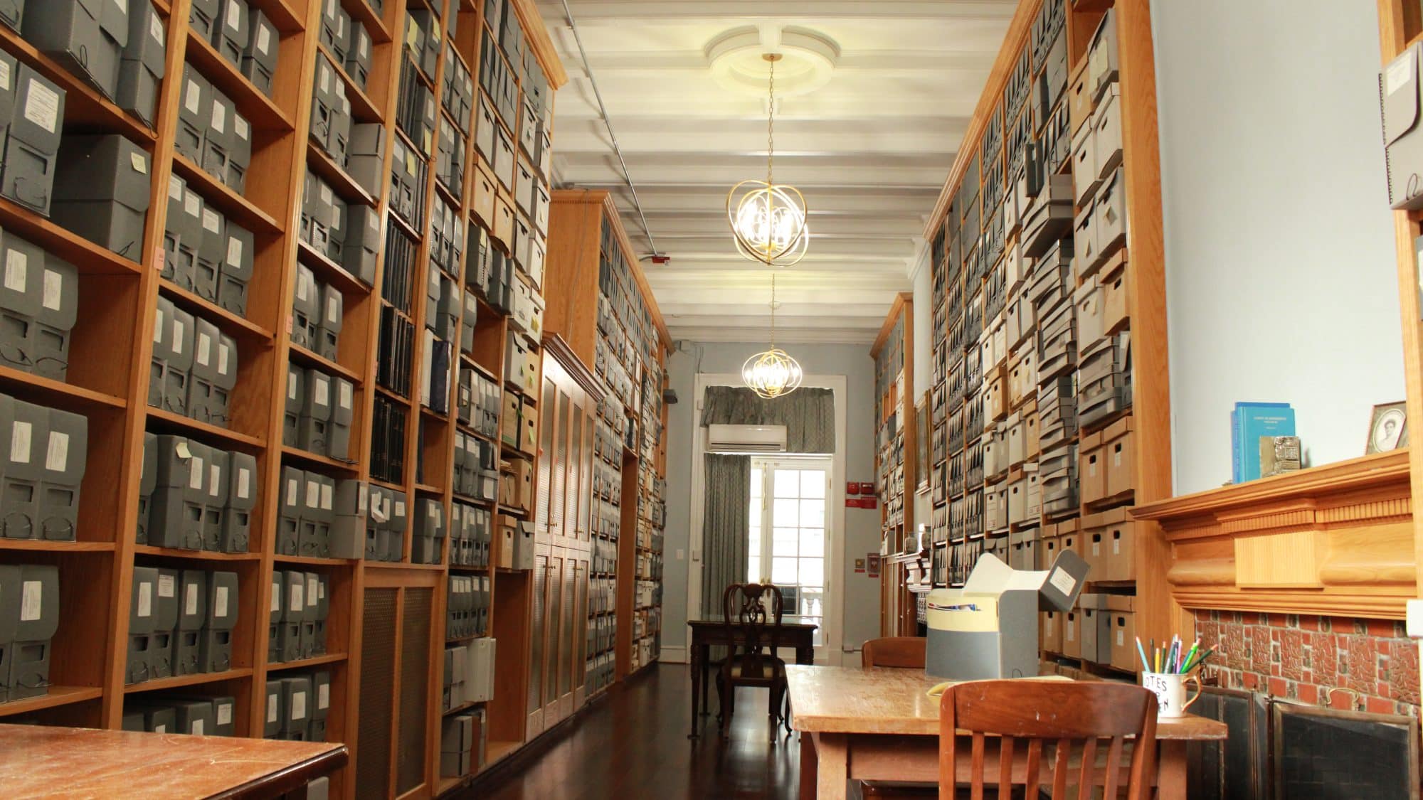 WHRC Archives room filled with records